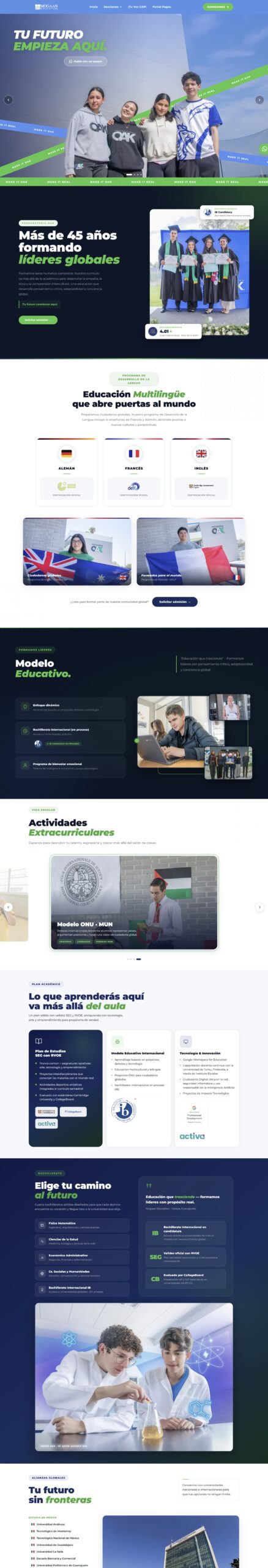 Prepa OAK website screenshot